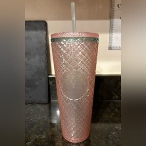 🩷 Jeweled Pearl Starbucks Venti 24oz Cold Cup Tumbler